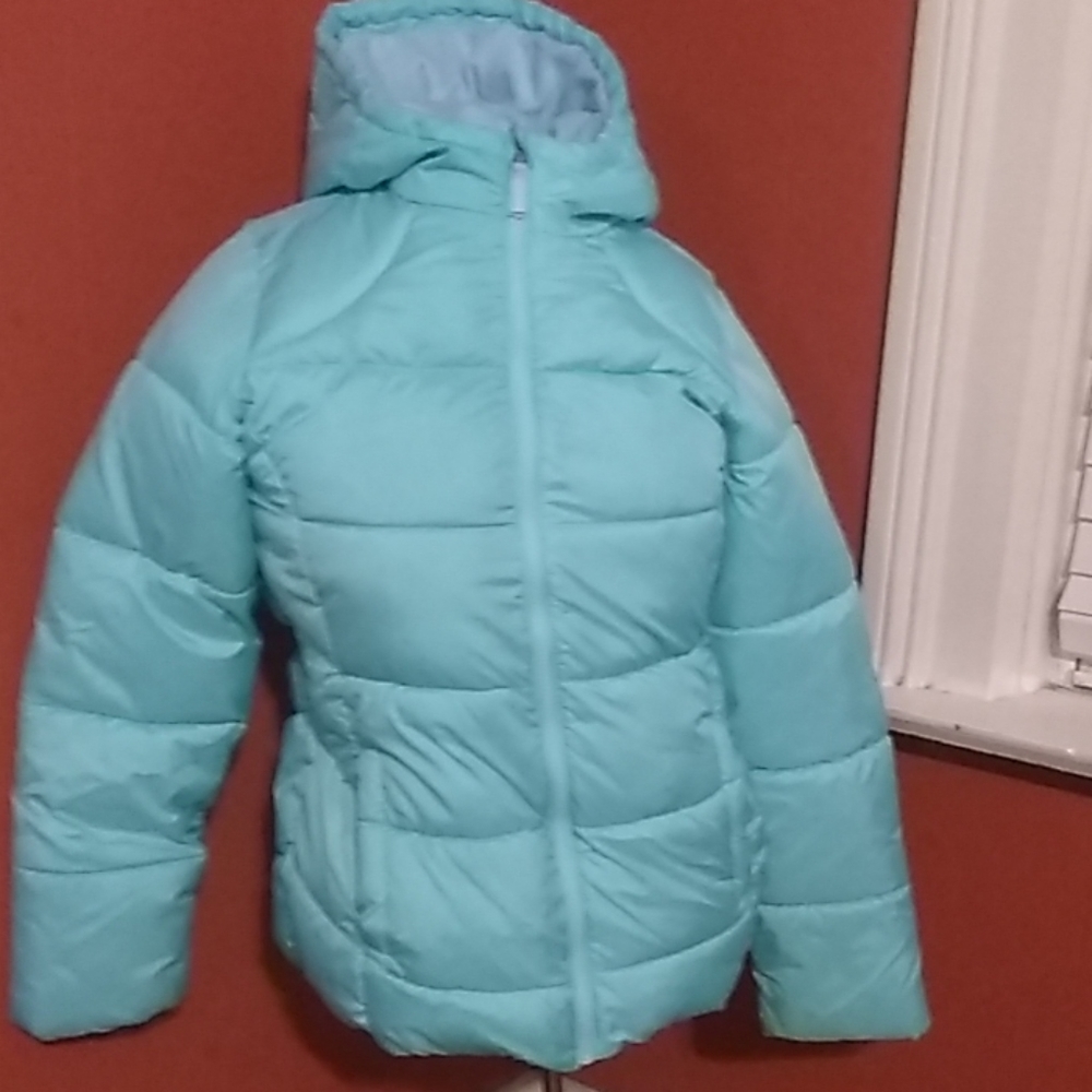 Light green girls size wonder Nation puffer.